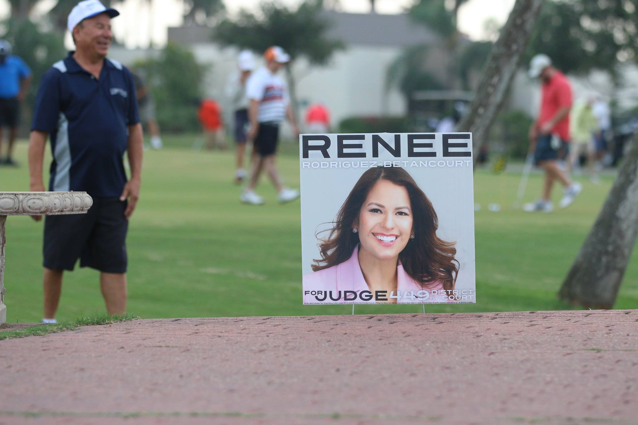 Renee Rodriguez-Betancourt pink campaign yard sign