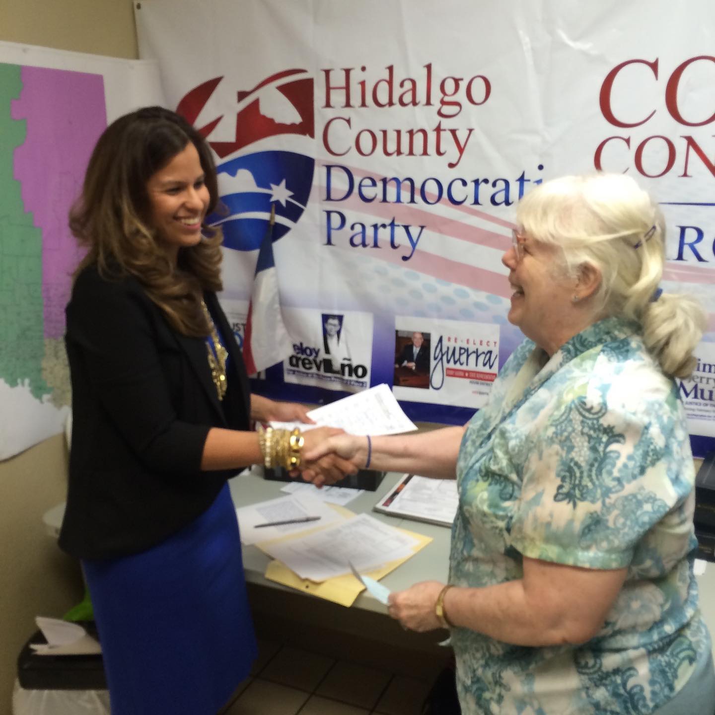 Renee Rodriguez-Betancourt campaigning in the community